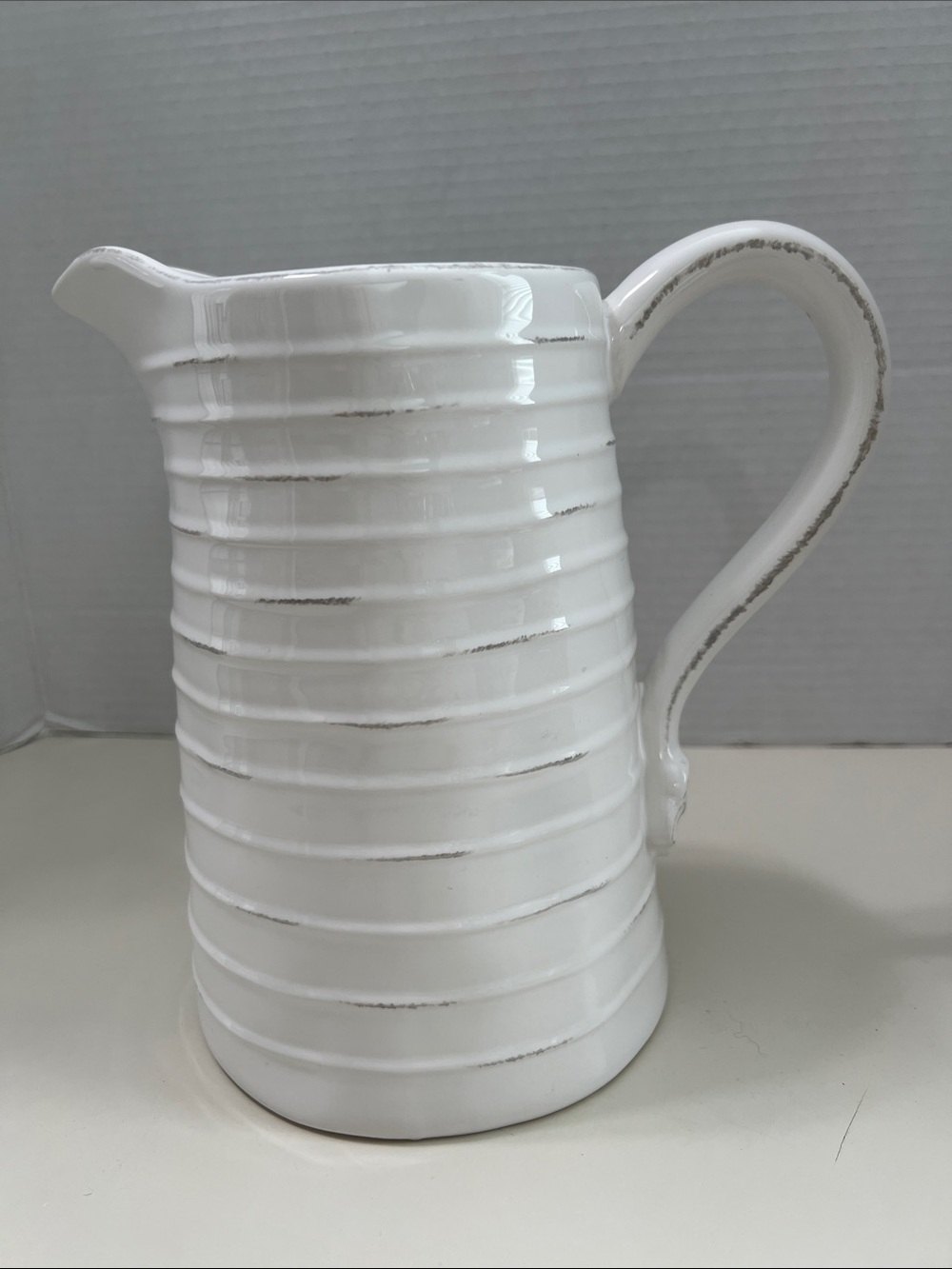 Wisteria Farmhouse Style Ceramic Pitcher
